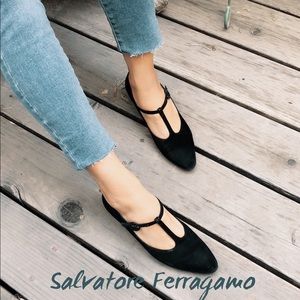 SOLD | Salvatore Ferragamo Suede Oxford Heels